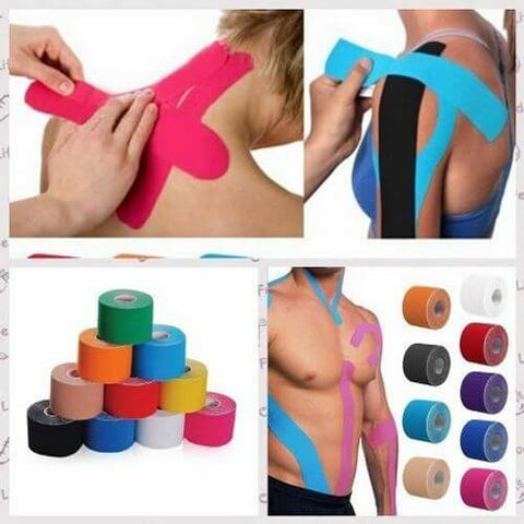 Image of Kinesio Rock Sports Physio Tape Kinesiology Muscle Tape (5m x 5cm)