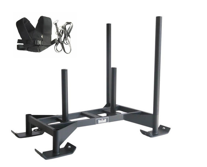 Morgan Weighted Power Sled Driver Sled 2.0 With Harness Cross Training Strength Equipment - Sweat Central