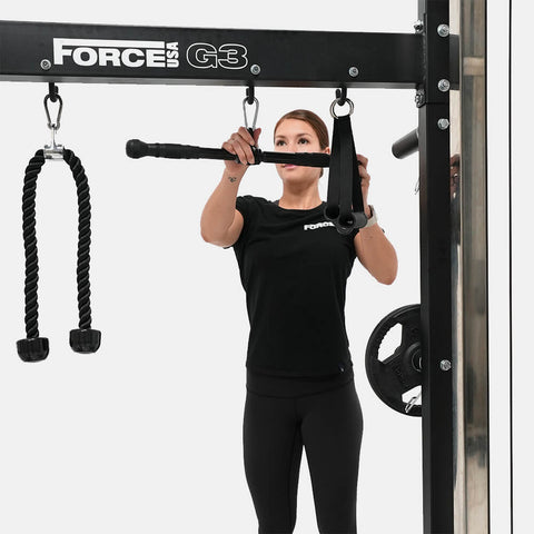 Image of Force USA G3 Smith Machine Power Rack Cage And Multi Functional Trainer Cable Cross Over Gym All In One