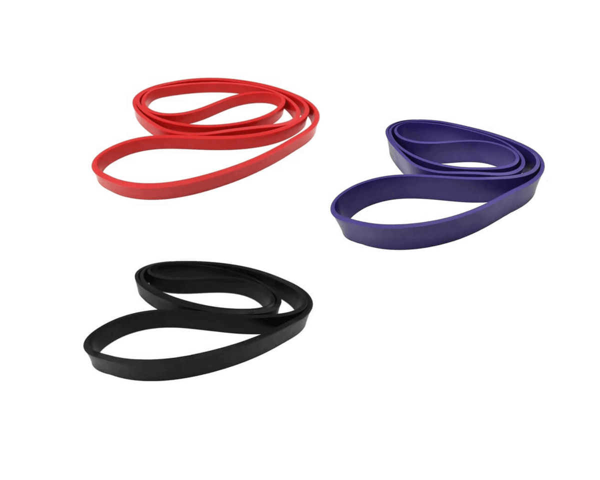 3 SET - POWER RESISTANCE EXERCISE BANDS GYM STRENGTH - Sweat Central