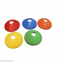 Set of 60 Sports Training Discs Soft Markers Cones Soccer Rugby Fitness Exercise