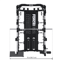 Force USA G12  Power Rack Smith Machine Dip Station Chin Up Station And Multi Functional Trainer Cable Cross Over Gym All In One
