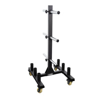 Force USA Olympic Bumper Plate Weights Gym Barbell Storage Rack Tree