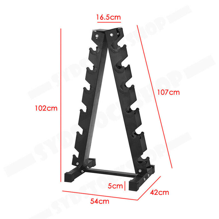 Heavy Duty Dumbbell Rack Storage Racking 6 Pairs Home Gym Weight - Sweat Central