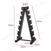 Heavy Duty Dumbbell Rack Storage Racking 6 Pairs Home Gym Weight