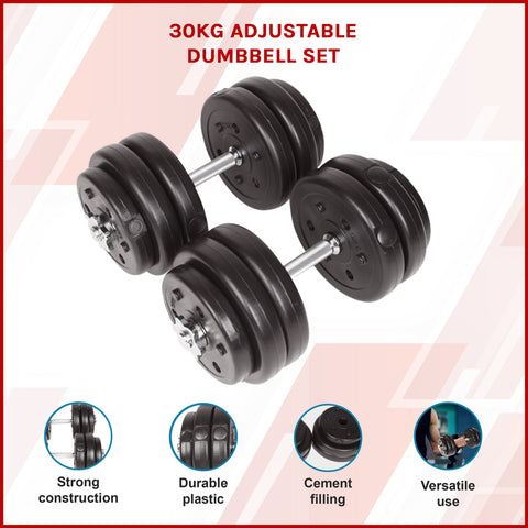 Image of Adjustable Dumbbell Set - 30kgs