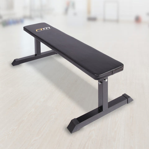 Image of Weight Lifting Flat Bench Gym Weights Strength Bench