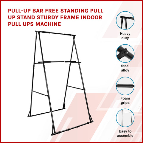 Image of PORTABLE FREE STANDING PULL CHIN UP CALISTHENICS STATION RACK - sweatcentral