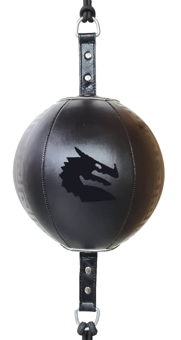 8" PLATINUM LEATHER TARGET FLOOR TO CEILING SPEED BALL + Adjustable Straps