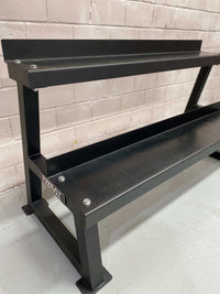 2 TIER RUBBER HEX DUMBBELL STORAGE RACK - Sweat Central