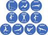 10PCS EXERCISE DOTS PACK