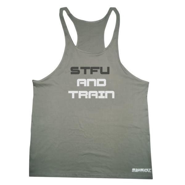 Gym Singlet STFU AND TRAIN - sweatcentral