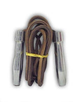 LEATHER SKIPPING ROPE WEIGHTED JUMP SPEED ROPE STEEL HANDLE - sweatcentral