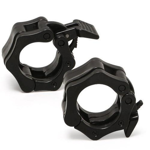 PAIR STANDARD BARBELL WEIGHTS BAR LOCK JAW COLLARS - sweatcentral