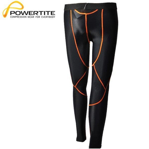 POWERTITE MEN COMPRESSION PERFORMANCE TIGHTS SKINS PANTS - SIZE SMALL - sweatcentral
