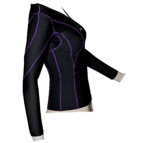 Image of POWERTITE WOMEN COMPRESSION PERFORMANCE TIGHTS SKINS LONG SLEEVES TOP - sweatcentral