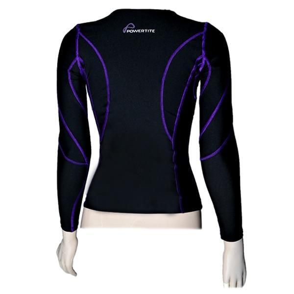 POWERTITE WOMEN COMPRESSION PERFORMANCE TIGHTS SKINS LONG SLEEVES TOP - sweatcentral
