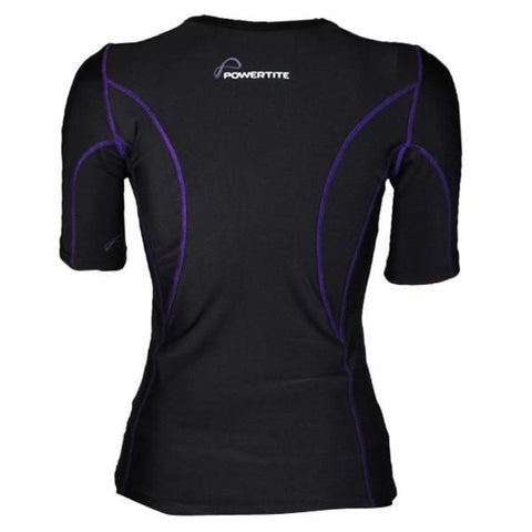Image of POWERTITE WOMEN COMPRESSION PERFORMANCE TIGHTS SKINS SHORT SLEEVES TOP - sweatcentral