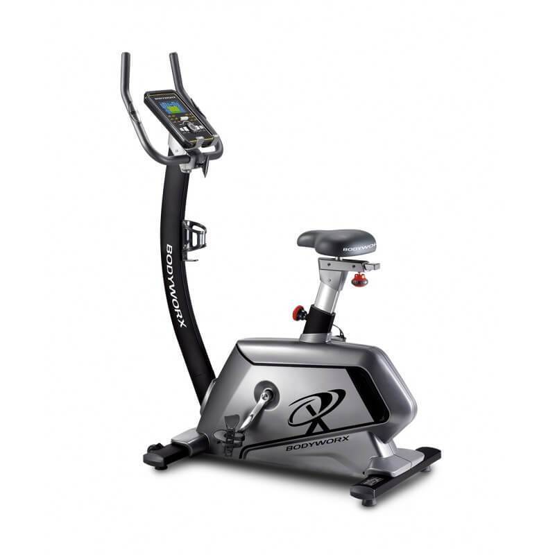 BODYWORX ABX600 CARDIO UPRIGHT EXERCISE BIKE PROGRAMMABLE 32 LEVELS 9KG FLYWHEEL - sweatcentral