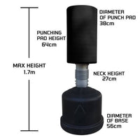 1.7m FREE STANDING KICKBOXING PUNCHING BOXING BAG - sweatcentral