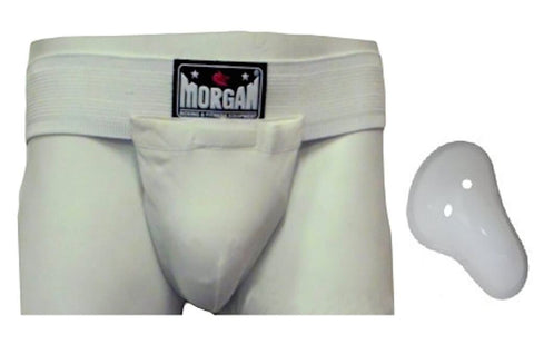 GROIN GUARD PROTECTOR WITH CUP  MARTIAL ARTS MMA BOXING BJJ KICK MUAY THAI - sweatcentral
