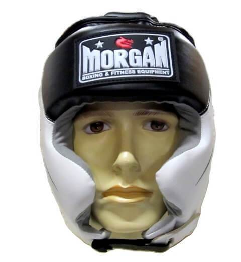 MORGAN FULL COMBAT STYLE FULL FACE HEAD GUARD BOXING PROTECTOR HEAD GEAR - sweatcentral