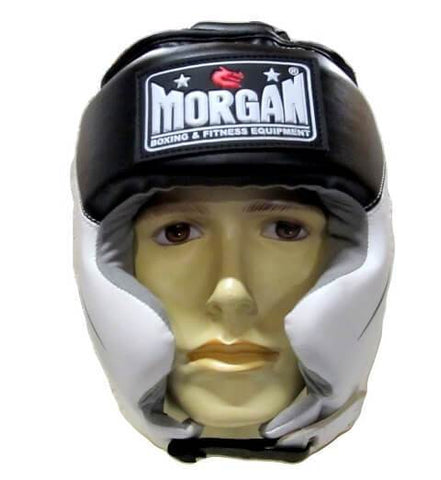 Image of MORGAN FULL COMBAT STYLE FULL FACE HEAD GUARD BOXING PROTECTOR HEAD GEAR - sweatcentral