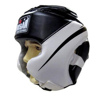 MORGAN FULL COMBAT STYLE FULL FACE HEAD GUARD BOXING PROTECTOR HEAD GEAR - sweatcentral