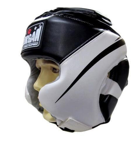 Image of MORGAN FULL COMBAT STYLE FULL FACE HEAD GUARD BOXING PROTECTOR HEAD GEAR - sweatcentral