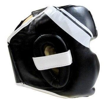 MORGAN PROFESSIONAL LEATHER FULL FACE HEAD GUARD HEAD GEAR PROTECTIVE GEAR - sweatcentral