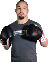 WMD COWHIDE LEATHER BOXING GLOVES SPARRING PUNCHING MMA BAG TRAINING - sweatcentral