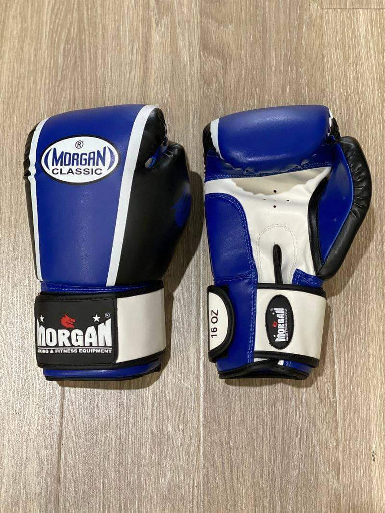 Morgan Classic Boxing Kickboxing Punching Bag Sparring Gloves 16oz - sweatcentral