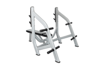 COMMERCIAL FLAT BENCH PRESS OLYMPIC STORAGE WEIGHTS - sweatcentral