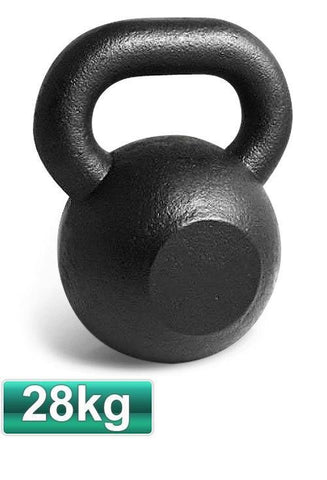 Image of 28KG CAST IRON RUSSIAN KETTLEBELL KETTLE BELL GYM WEIGHTS - sweatcentral