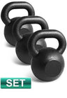 3pc SET 8KG 12KG 16KG IRON RUSSIAN KETTLEBELL KETTLE BELLS