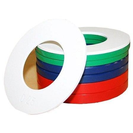 SET OF OLYMPIC FRACTIONAL WEIGHT PLATES 0.25kg - 0.5kg - 0.75kg - 1.00kg - sweatcentral