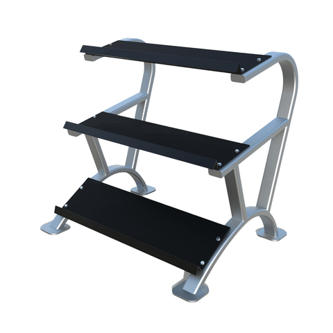 3 TIER HEAVY DUTY DUMBBELL WEIGHTS STORAGE STAND RACK GYM