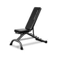 Bodyworx C325UB Utility Adjustable Flat Incline Decline Gym Weight Bench with Dumbbell Rack