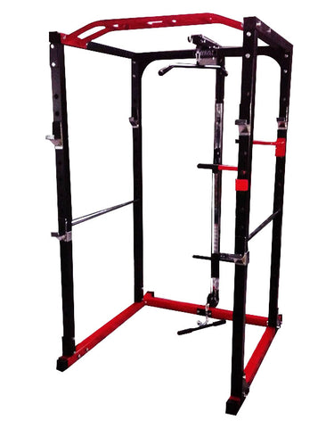 Image of PR528 WIDE POWER RACK CAGE GYM - OPTIONAL LAT & LOW ROW PULLEY