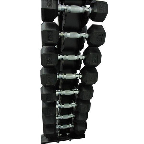 Image of 10 PAIR VERTICAL DUMBBELL STORAGE TREE RACK - sweatcentral