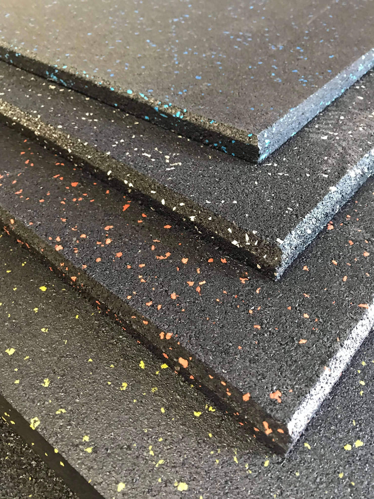 1m x 1m Rubber Floor Mat Tiles 15mm Thick - sweatcentral