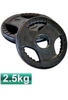 2.5KG OLYMPIC RUBBER WEIGHTS PLATES PAIR - sweatcentral