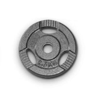 2.5kg PAIR STANDARD EZY GRIP IRON CAST WEIGHT GYM PLATES 29mm - sweatcentral