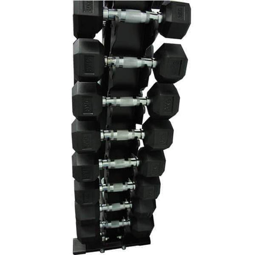 2KG - 10KG RUBBER HEX DUMBELL WEIGHTS DUMBBELL SET - sweatcentral