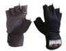 MORGAN ''SHARK'' WEIGHT LIFTING GLOVES WEIGHT LIFTING GYM GLOVES - LONG WRIST STRAP