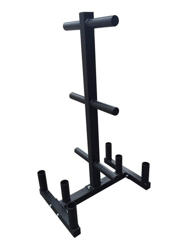 Olympic Bumper Plate Weights Gym Storage Rack Tree