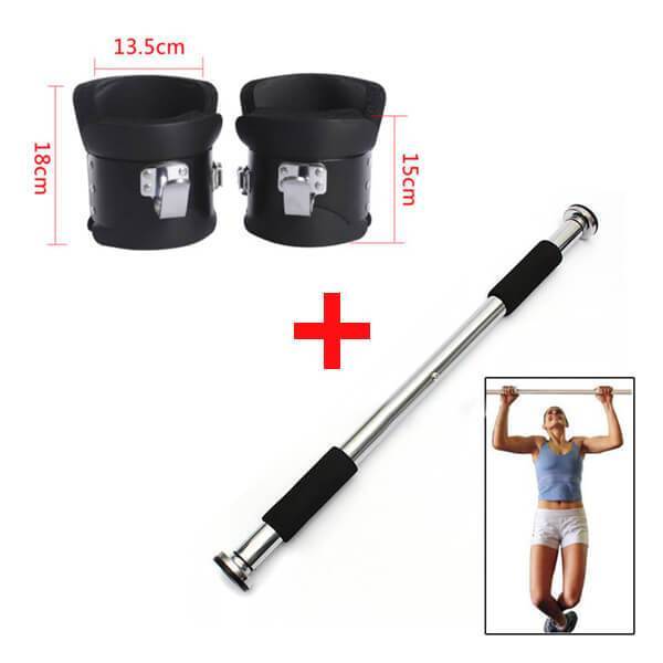 SET OF GRAVITY BOOTS & INVERSION THERAPY DOOR WAY CHIN UP BAR CROSS TRAINING GYM FITNESS PHYSIO - sweatcentral