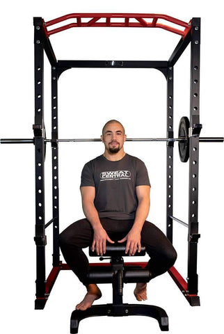 Image of SILVER PACKAGE PR528 POWER CAGE 120kg WEIGHTS BENCH BARBELL AND MATS - sweatcentral
