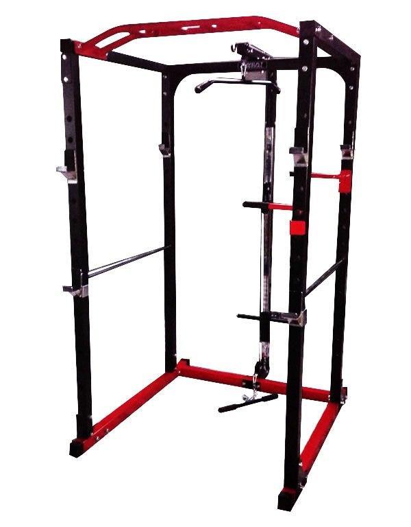 SILVER PACKAGE PR528 POWER CAGE 120kg WEIGHTS BENCH BARBELL AND MATS - sweatcentral