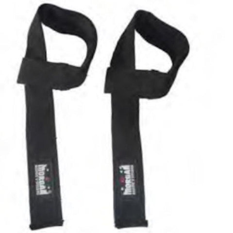 SINGLE LOOP TAIL POWER LIFTING WEIGHTS STRENGTH STRAP BLACK COLOR - sweatcentral